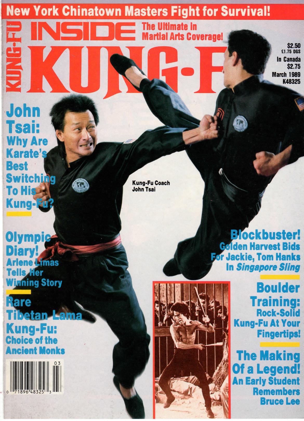 Inside Kung Fu Magazine March 1989 89/03   *COLLECTIBLE*