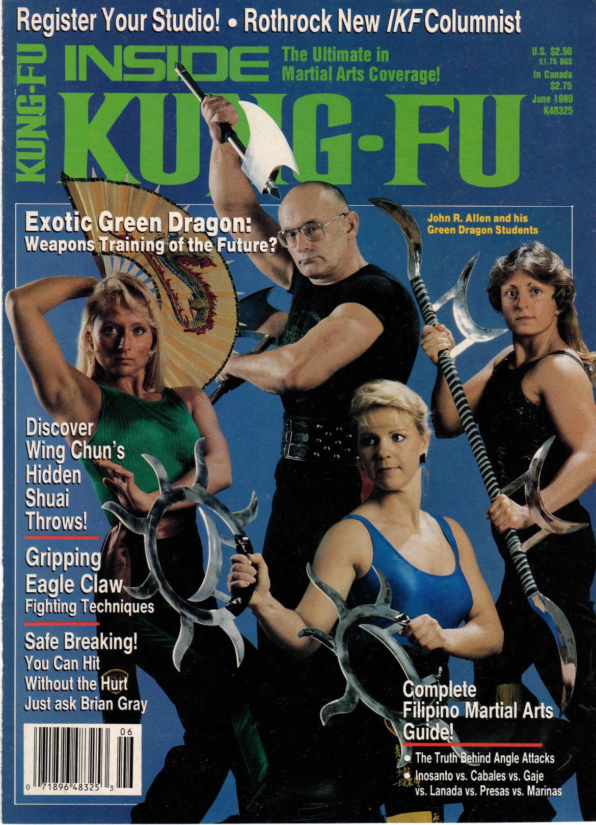 Inside Kung Fu Magazine June 1989 89/06   *COLLECTIBLE*