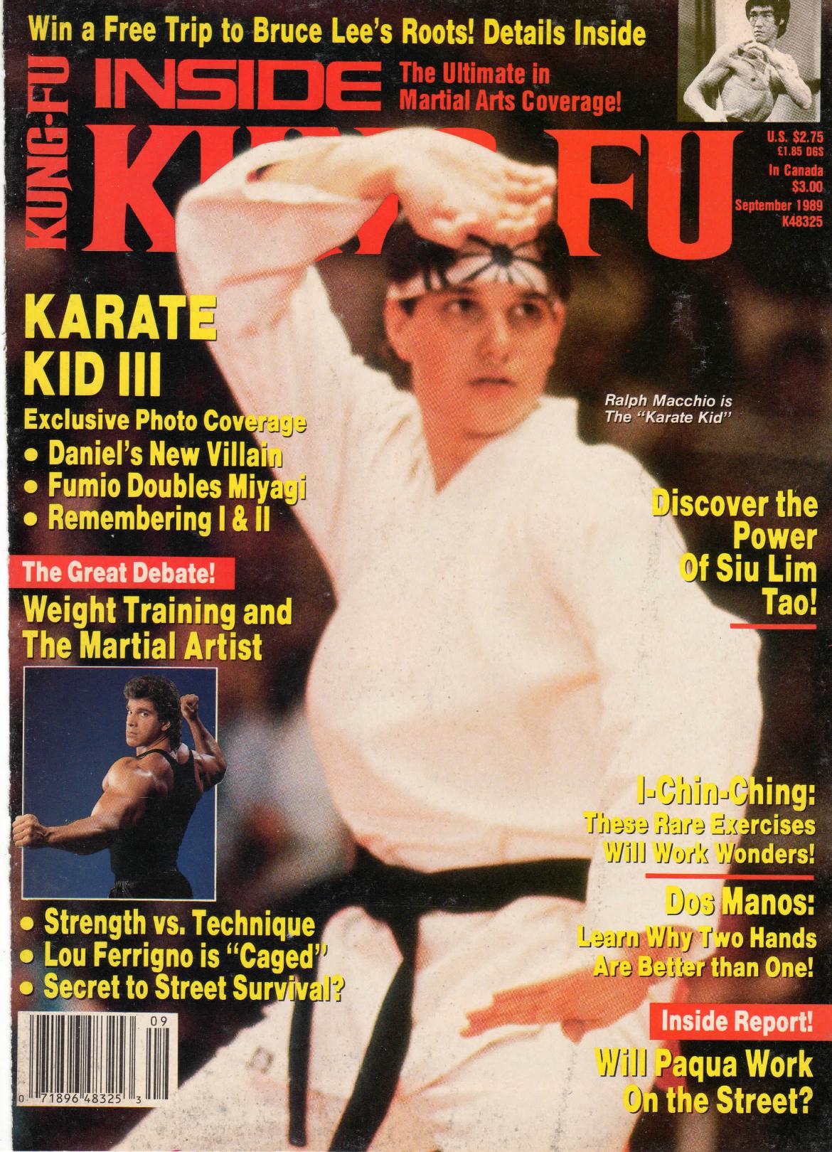 Inside Kung Fu Magazine September 1989 89/09   *COLLECTIBLE*