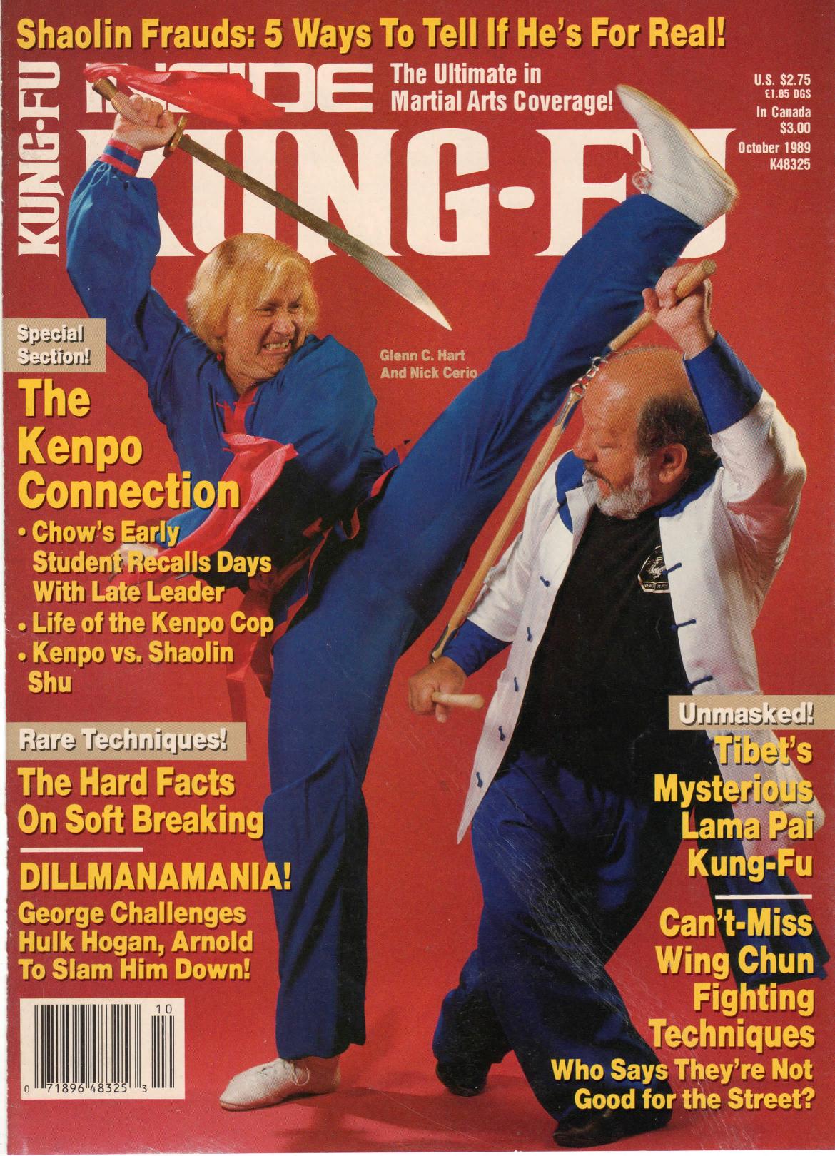 Inside Kung Fu Magazine October 1989 89/10   *COLLECTIBLE*
