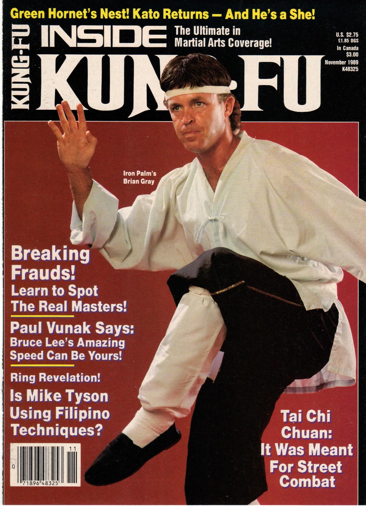 Inside Kung Fu Magazine November 1989 89/11   *COLLECTIBLE*
