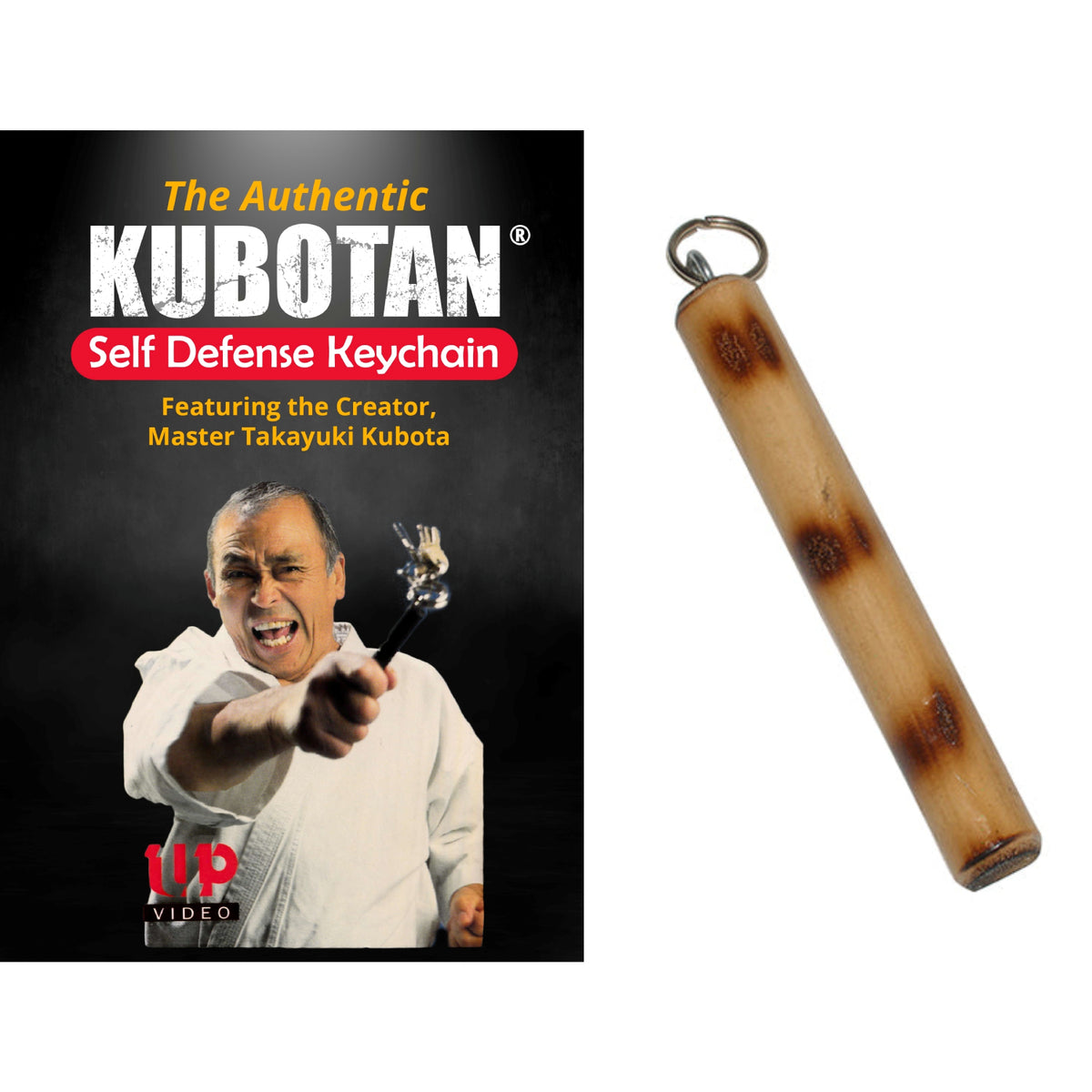 FMA Rattan Kubotan style Keychain + VIDEO Set - Learn From a Master!