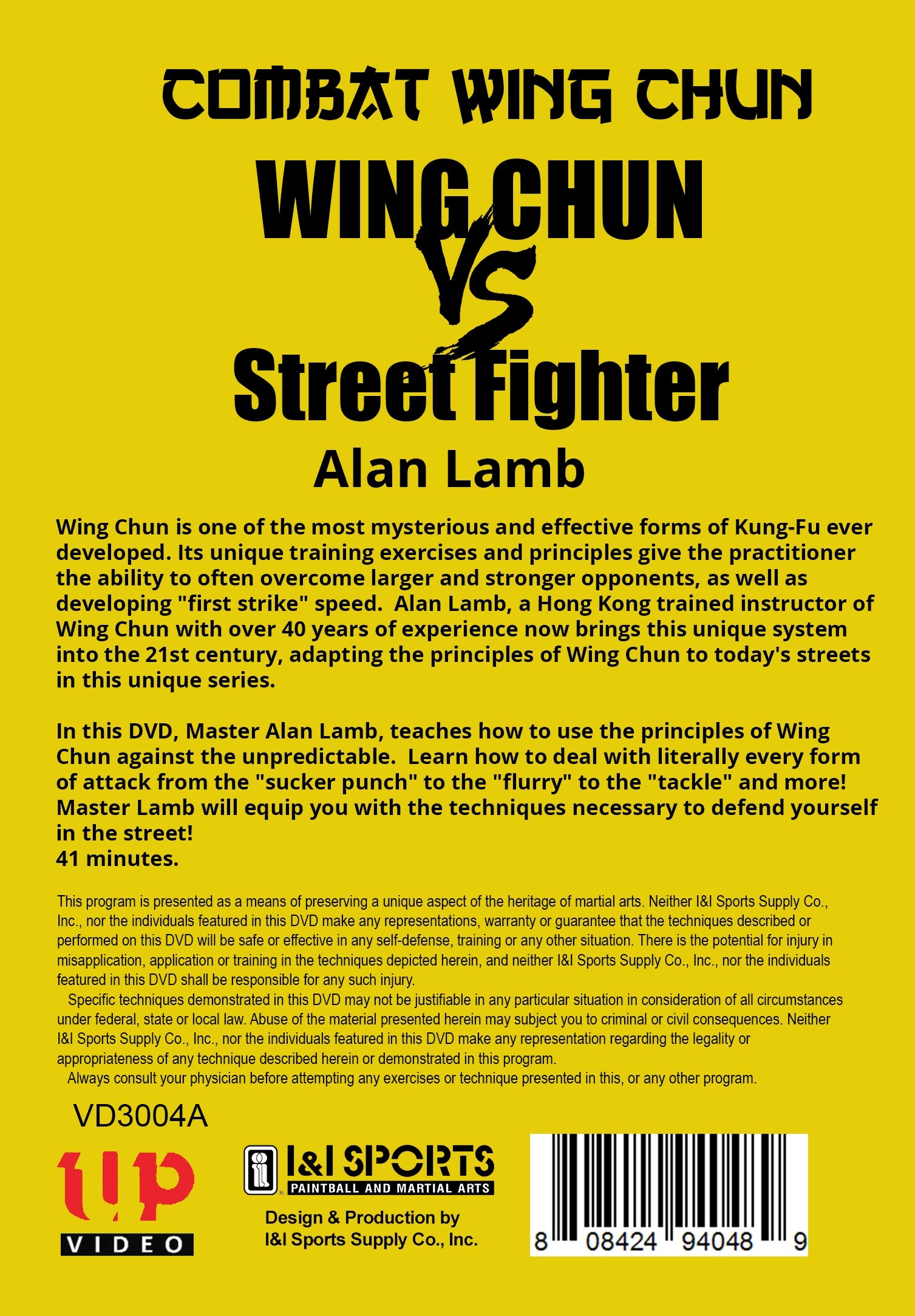 4 DVD Set Combat Wing Chun: Defend Yourself in the Street - Alan Lamb