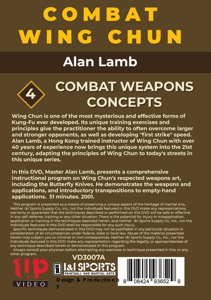 4 DVD Set Combat Wing Chun: Defend Yourself in the Street - Alan Lamb