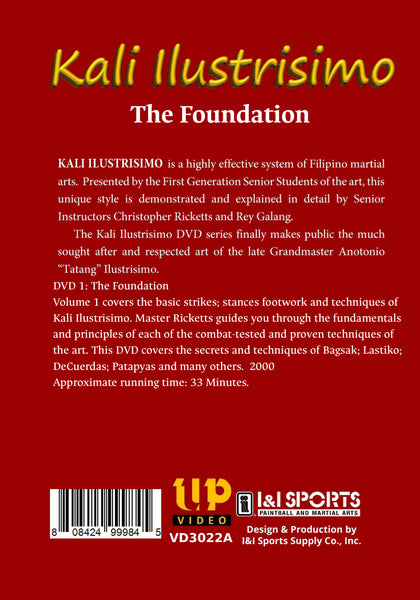 Kali Illustrisimo #1 The Foundation DVD Christopher Ricketts & Rey Galang FMA