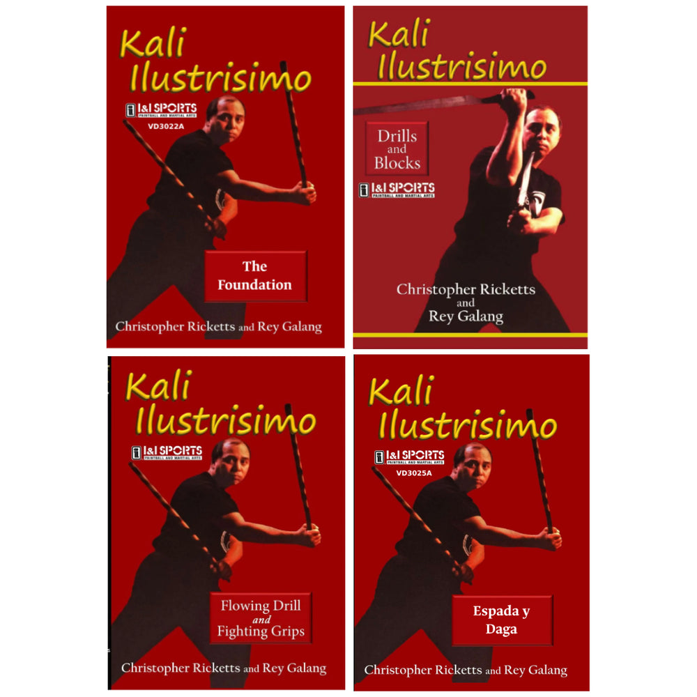 4 DVD SET Kali Illustrisimo - Christopher Ricketts & Rey Galang FMA