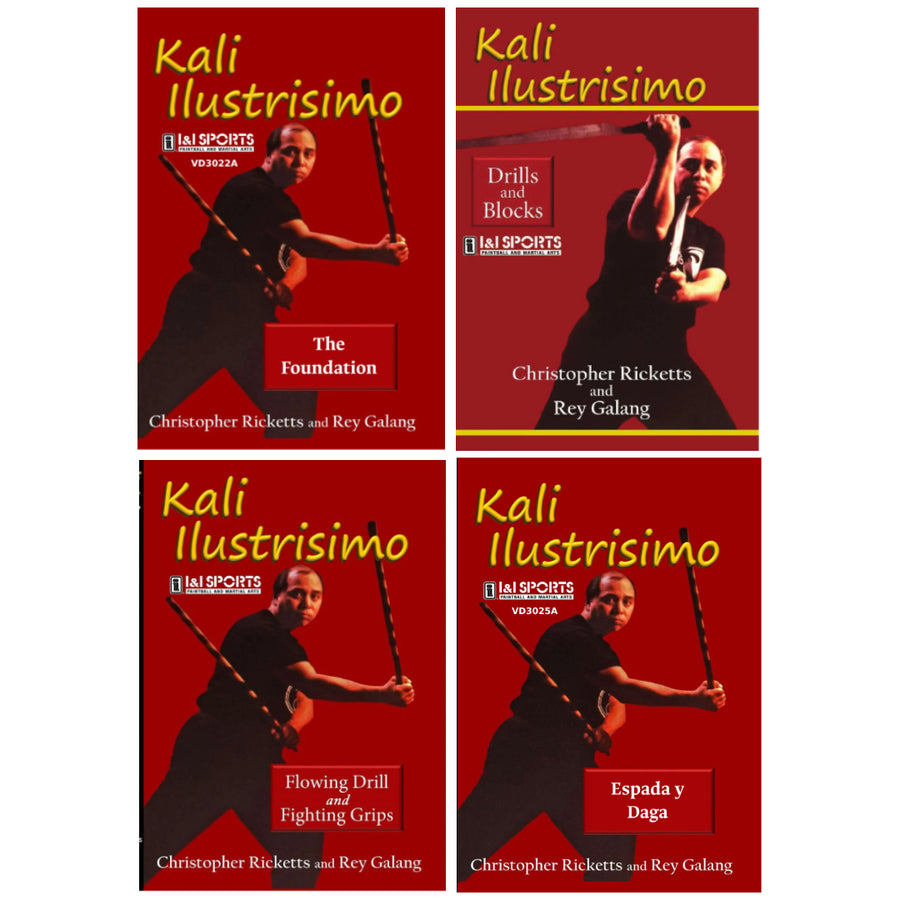 4 DVD SET Kali Illustrisimo - Christopher Ricketts & Rey Galang FMA