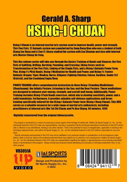 Hsing I Chuan Power Training DVD Gerald A Sharp