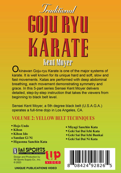 Traditional Goju Ryu Karate #2 Yellow Belt Techniques Kata Bunkai DVD Kent Moyer