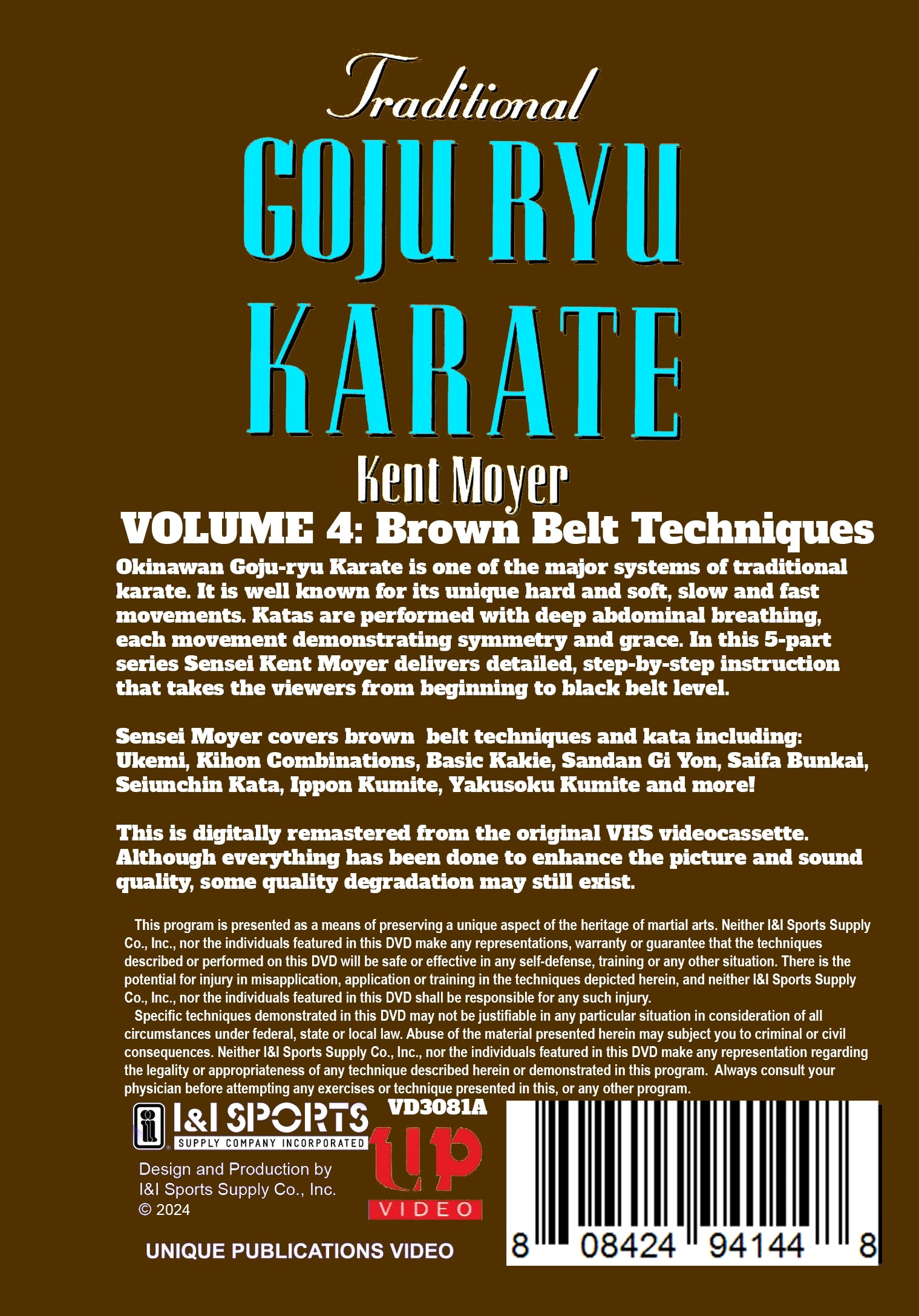 5 DVD SET Traditional Goju Ryu Karate Kata Weapons Kumite Kent Moyer