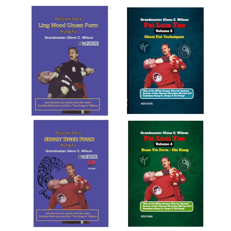 4 DVD SET  Pai Lum Tao Chinese-Hawaiian Martial Art - Glenn Wilson