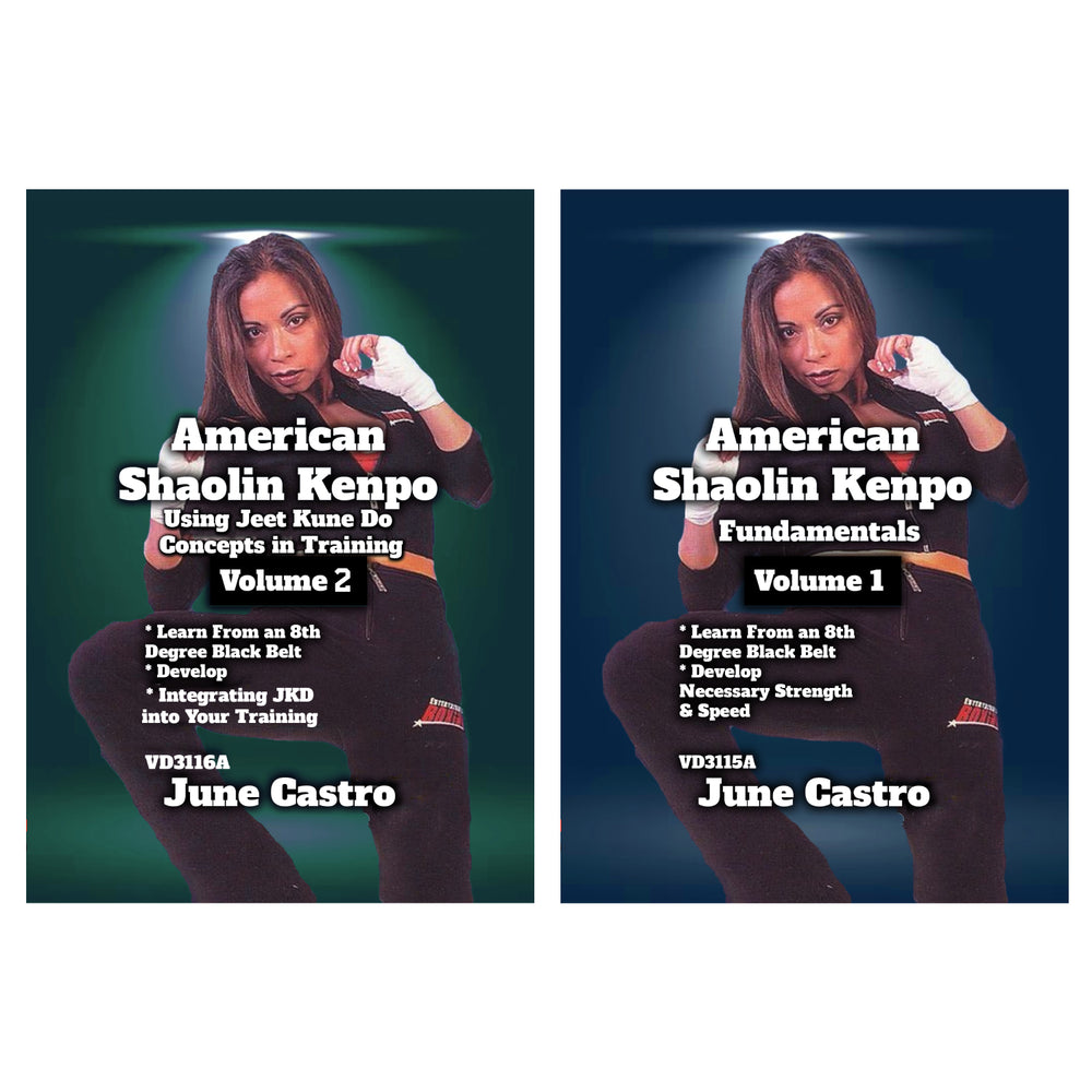 2 DVD Set American Shaolin Kenpo - June Castro
