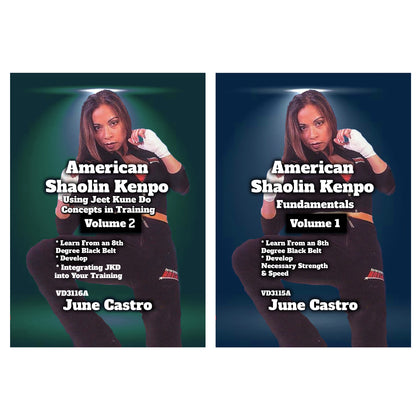 2 DVD Set American Shaolin Kenpo - June Castro