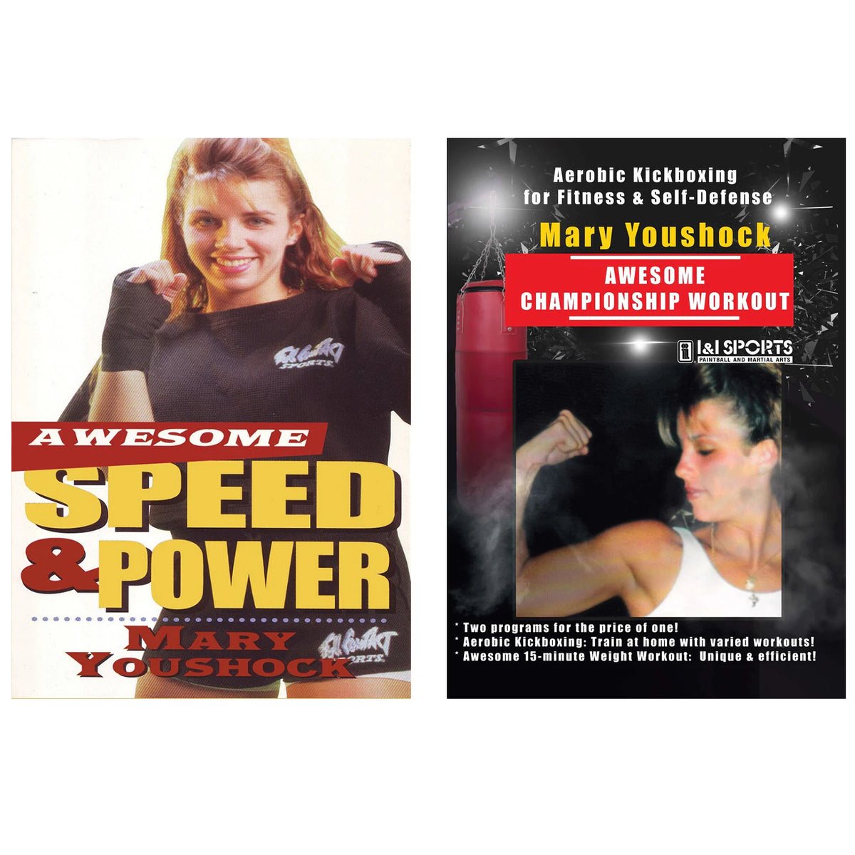 2 DVD SET Awesome Speed & Power Martial Arts Aerobic - Mary Youshock