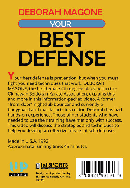 Your Best Okinawan Seidokan Karate Self Defense Men & Women DVD Deborah Magone