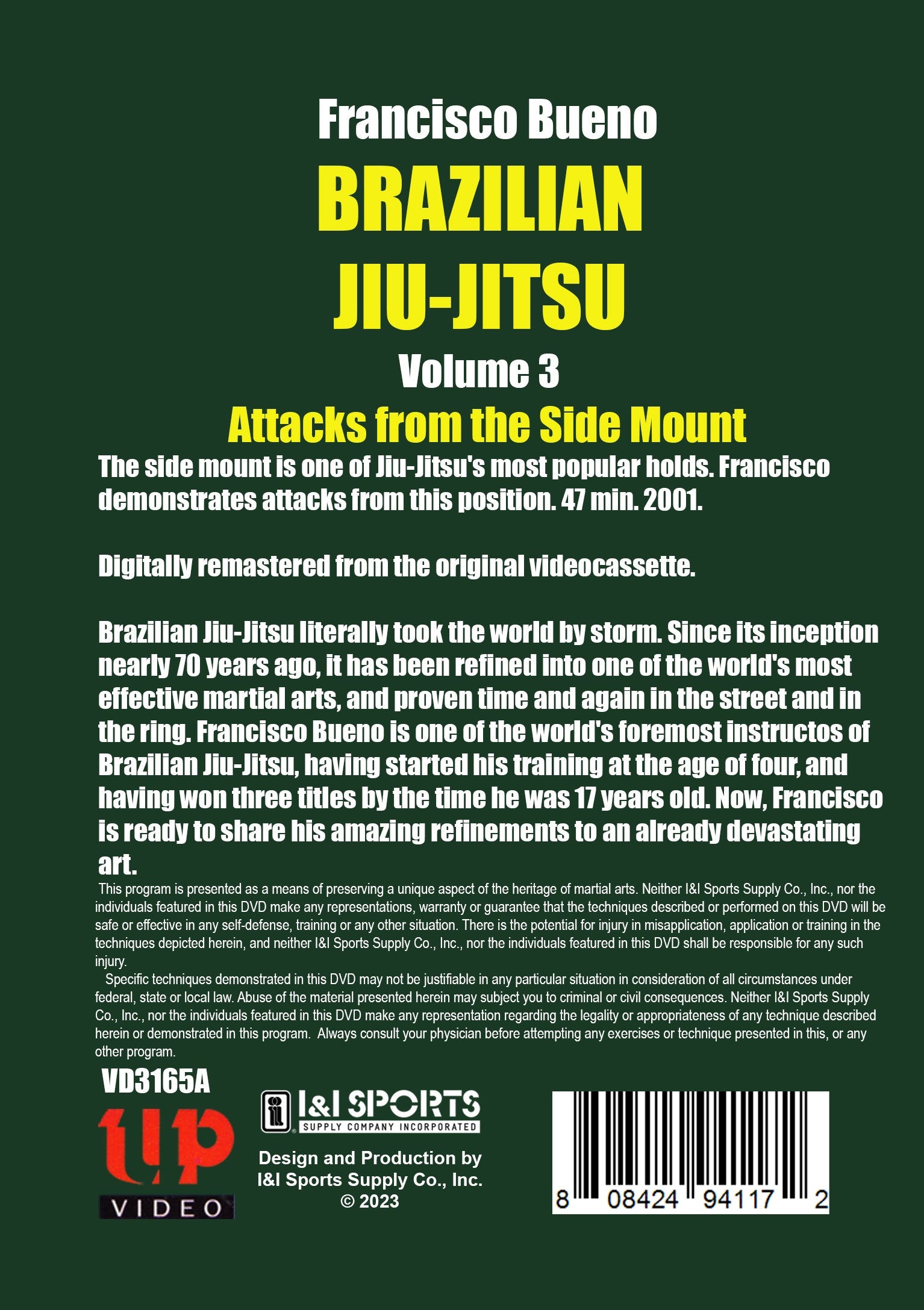 Francisco Bueno Brazilian Jiu Jitsu #3: Attacks from the Side Mount DVD