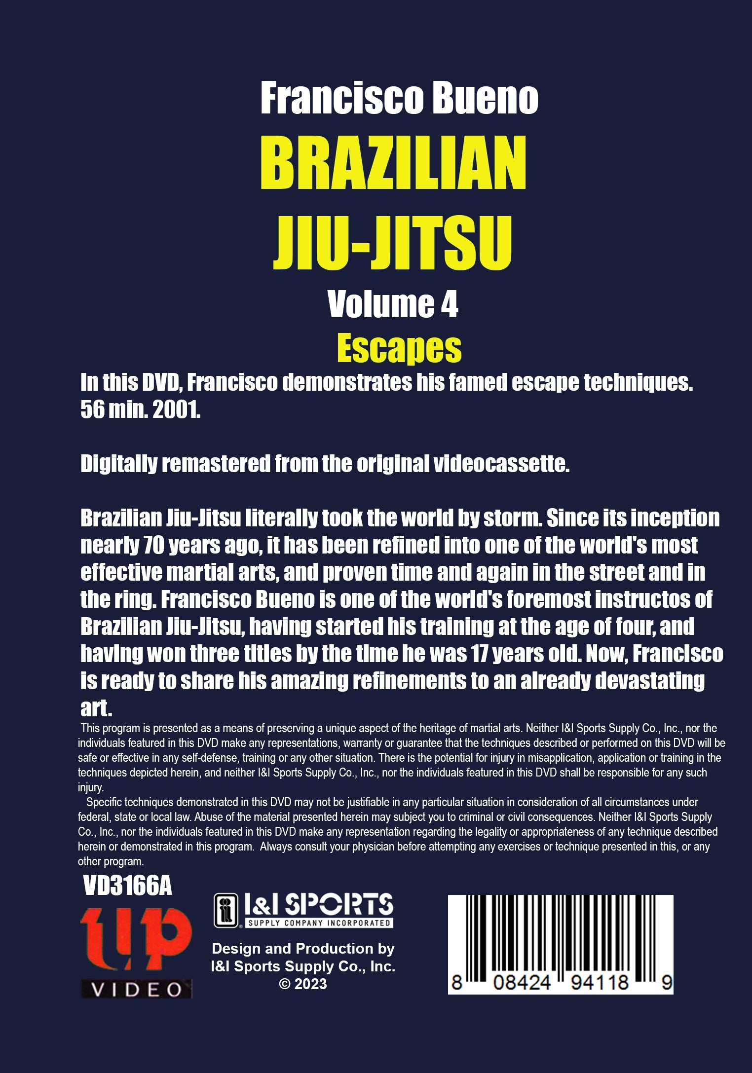 Francisco Bueno Brazilian Jiu Jitsu #4: Escapes DVD