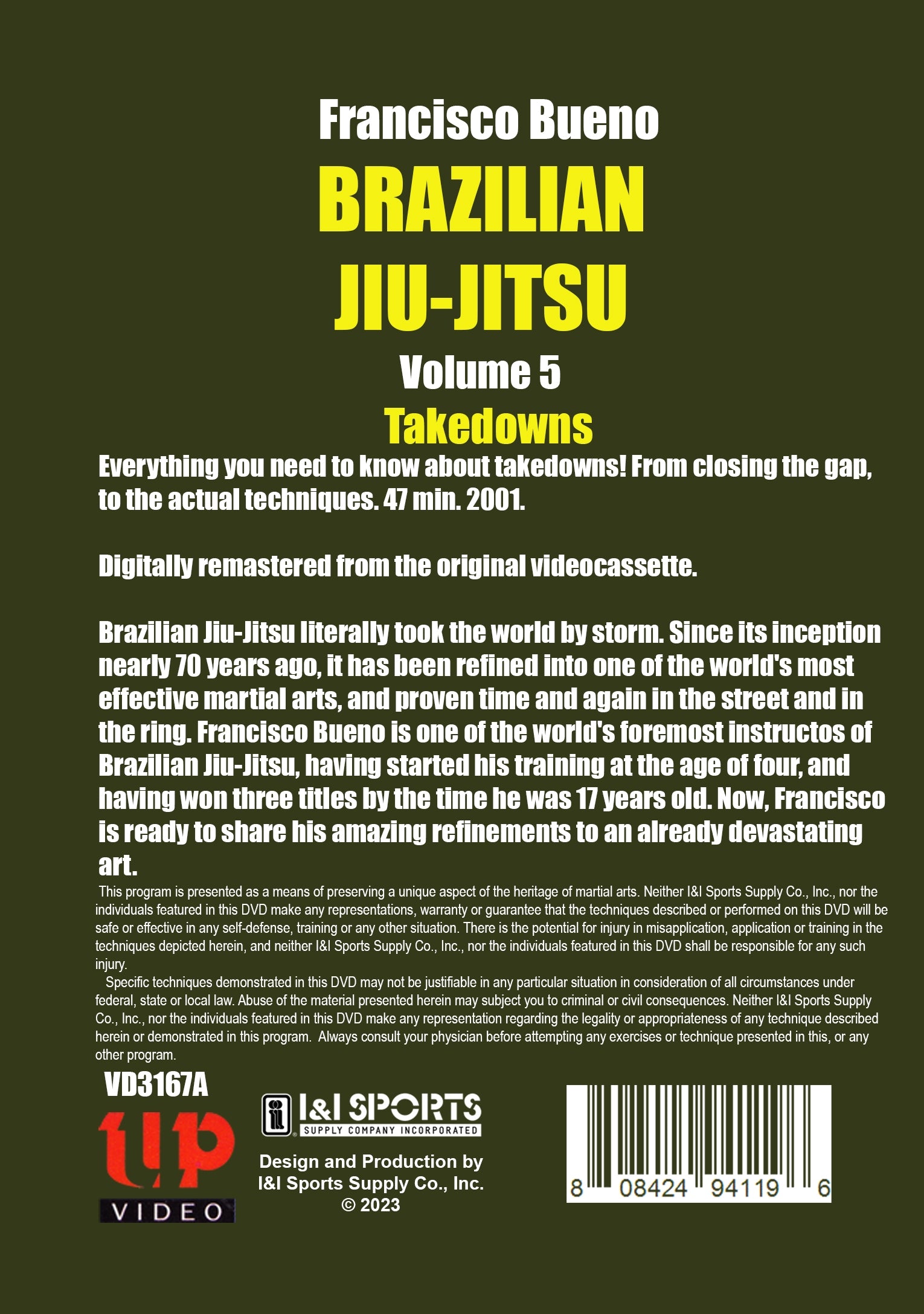Francisco Bueno Brazilian Jiu Jitsu #5: Takedowns DVD
