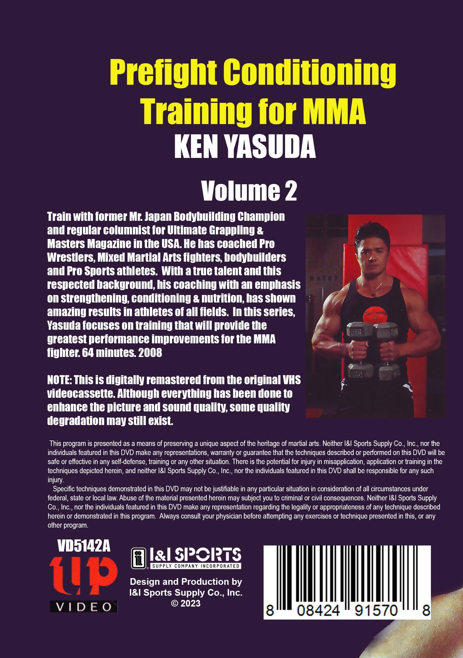 Prefight Conditioning Training MMA #2 DVD Ken Yasuda Japan Bodybuilding Champ