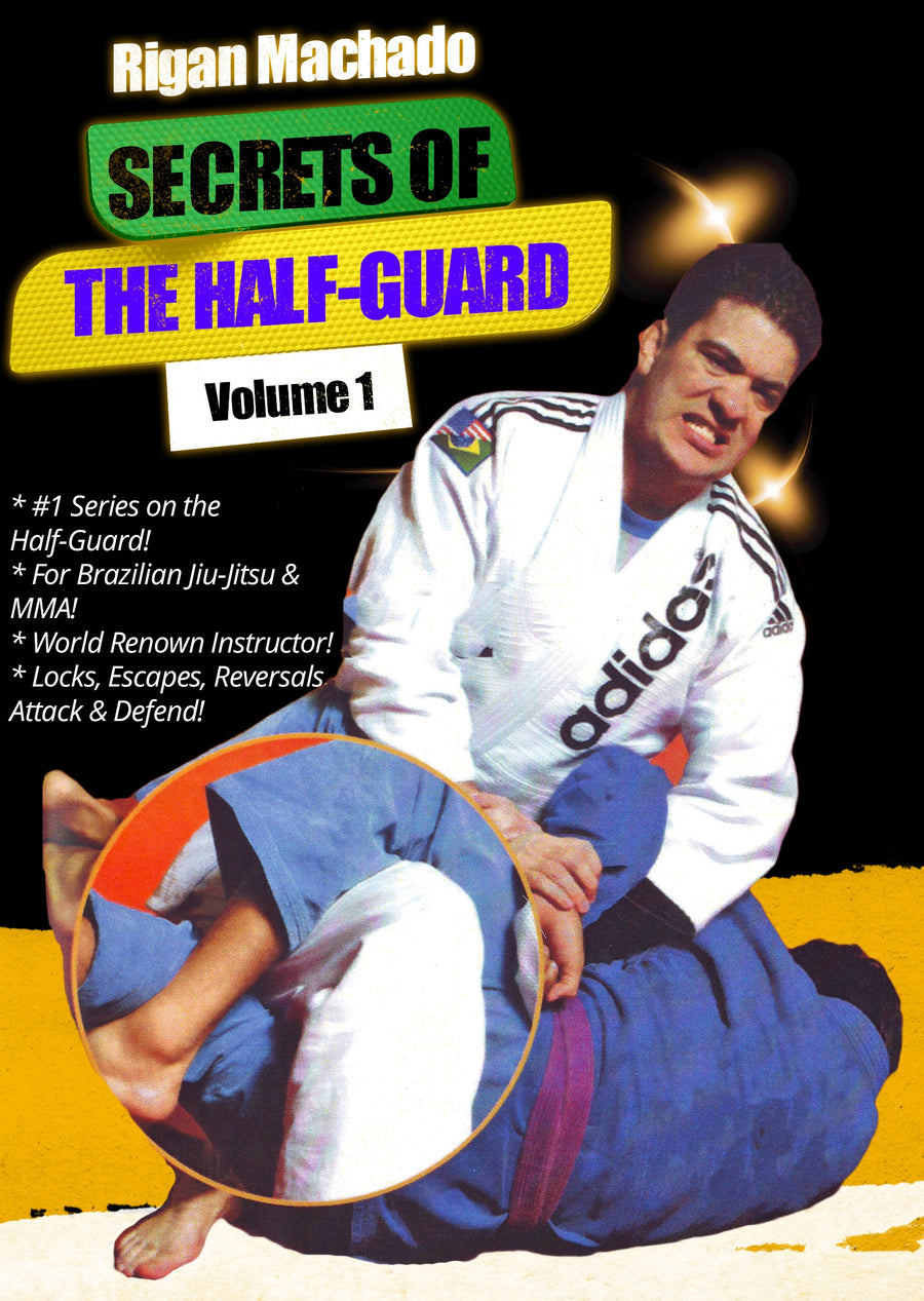 Brazilian Jiu Jitsu Secrets of Half-Guard #1 DVD Rigan Machado mma escapes