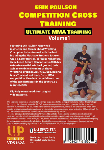 Competition Cross Training Mixed Martial Arts #1 DVD Erik Paulson MMA grappling