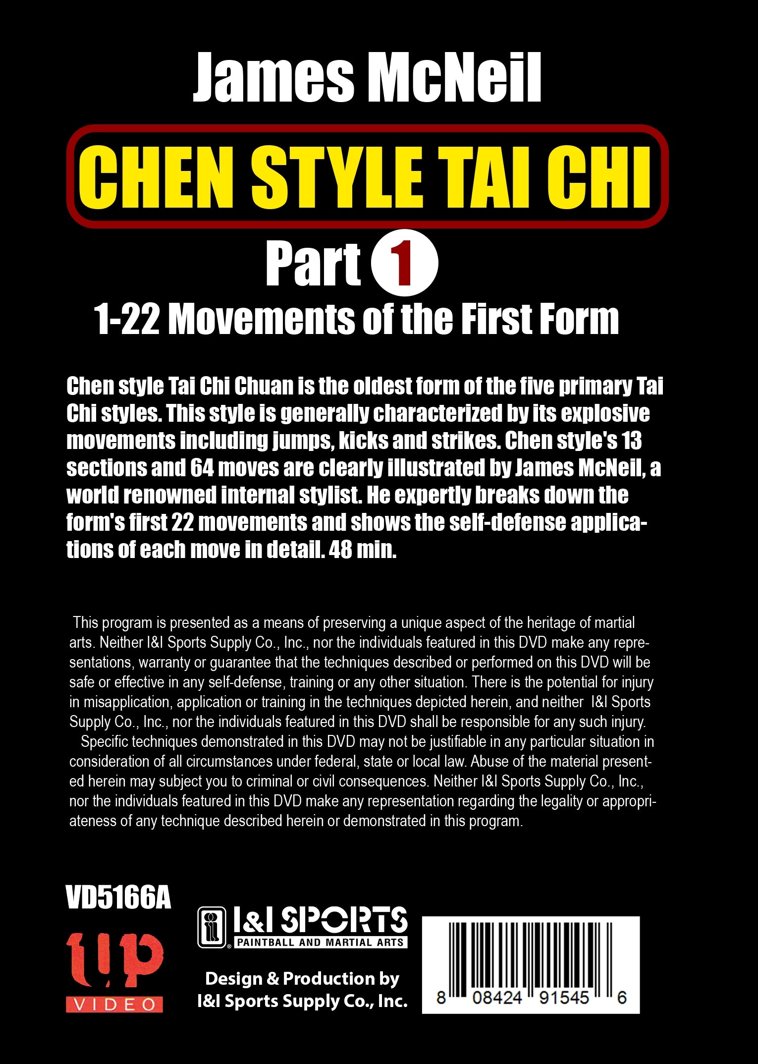 2 DVD Set Chen Style Tai Chi Chuan - James McNeil