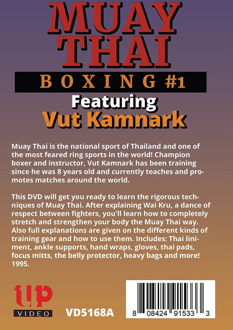 4 DVD Set Muay Thai Boxing Fighting Techniques combos counters DVD Vut Kamnark