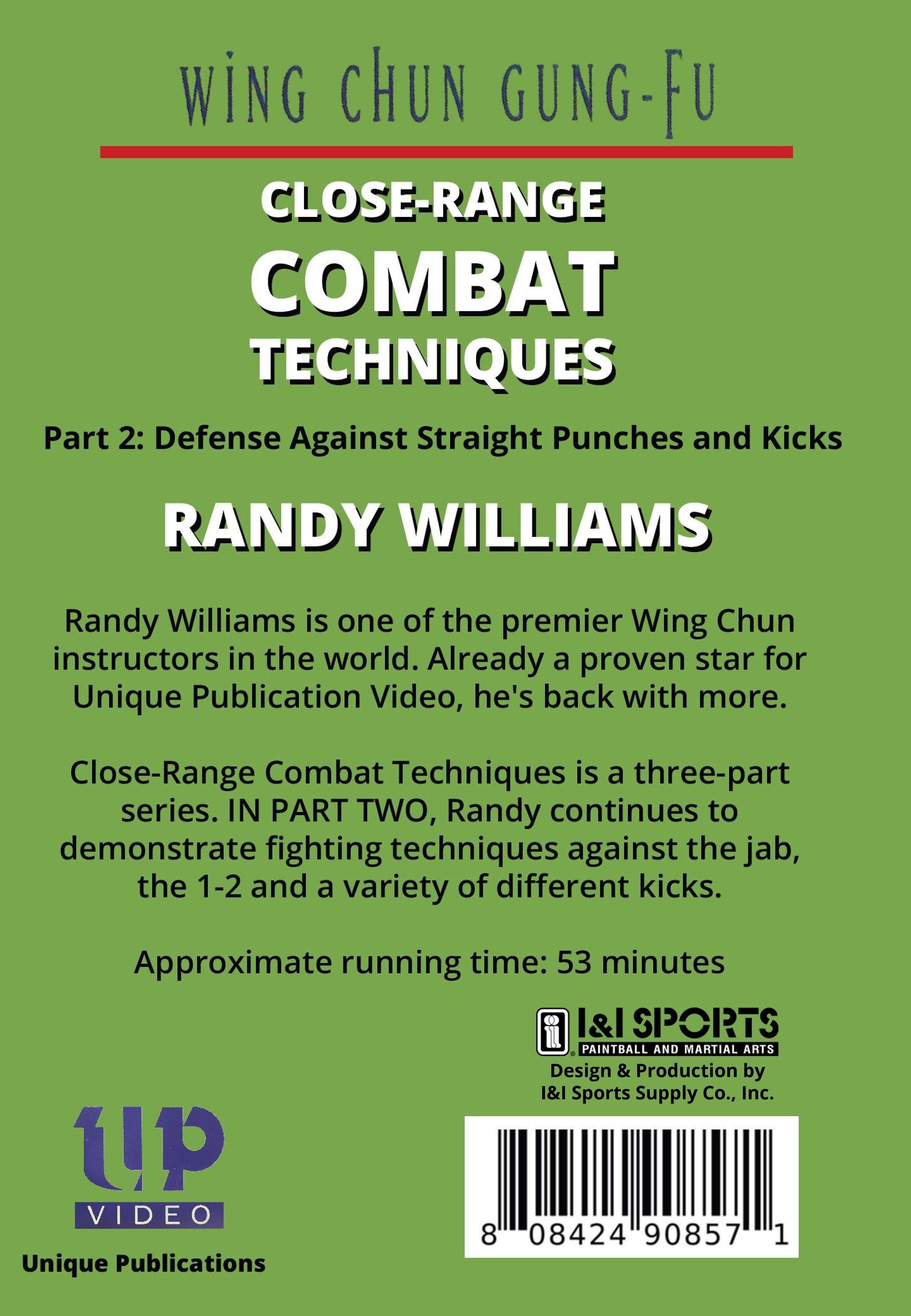 3 DVD Set Randy Williams Wing Chun Deadly Close Range Fighting Techniques