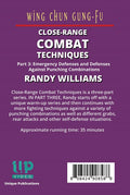 3 DVD Set Randy Williams Wing Chun Deadly Close Range Fighting Techniques
