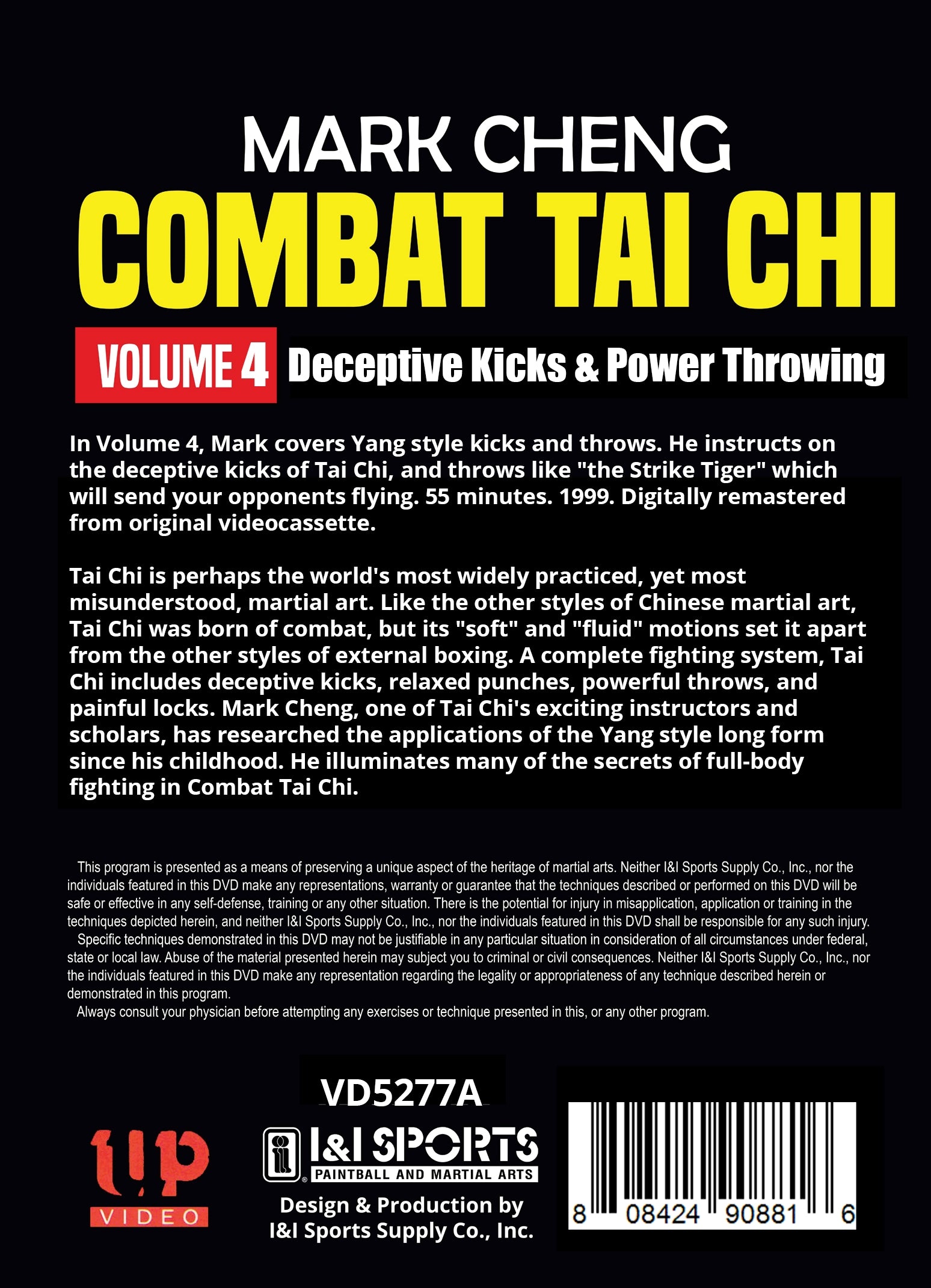 Combat Tai Chi #4 Deceptive Kicks & Power Throwing Yang style DVD Mark Cheng