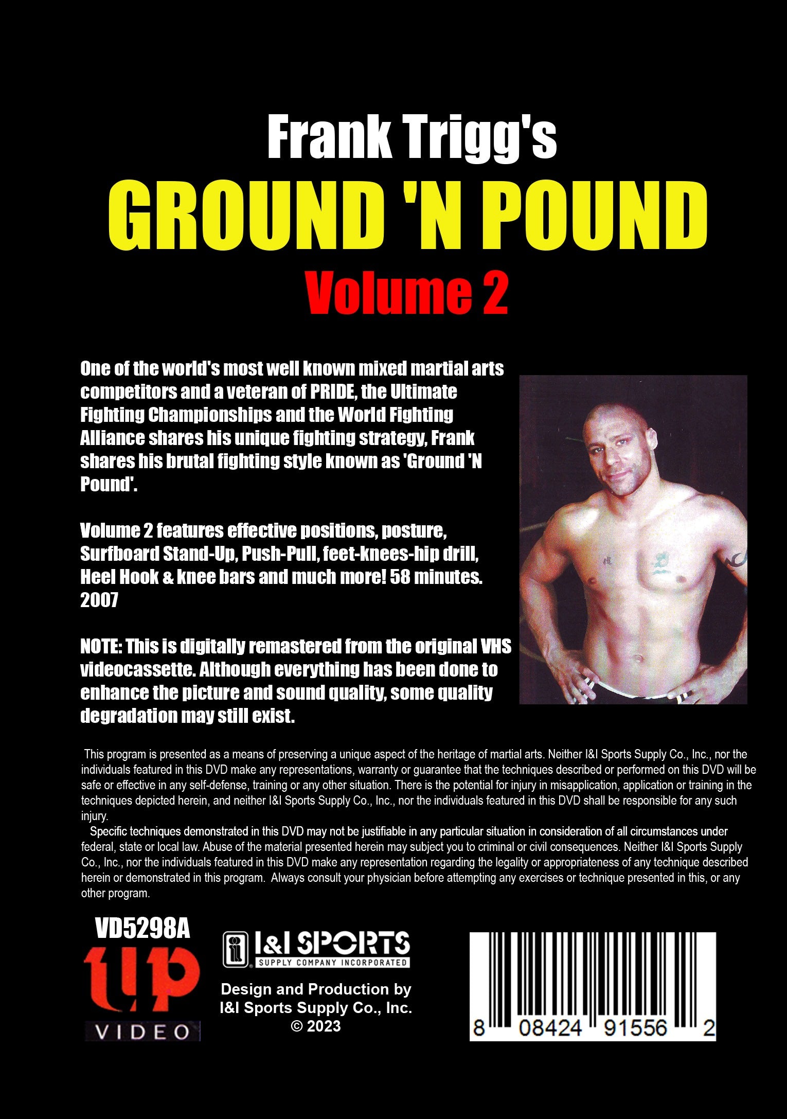 Frank Trigg's Ground 'N' Pound MMA #2 DVD heell hook grappling stand-ups