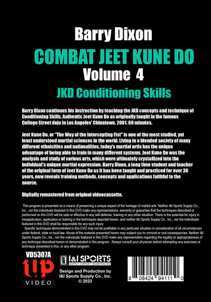 Combat Jeet Kune Do #4 Conditioning Skills DVD Barry Dixon, Bruce Lee Chinatown