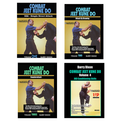 4 DVD SET Combat Jeet Kune Do - Barry Dixon, Bruce Lee Chinatown