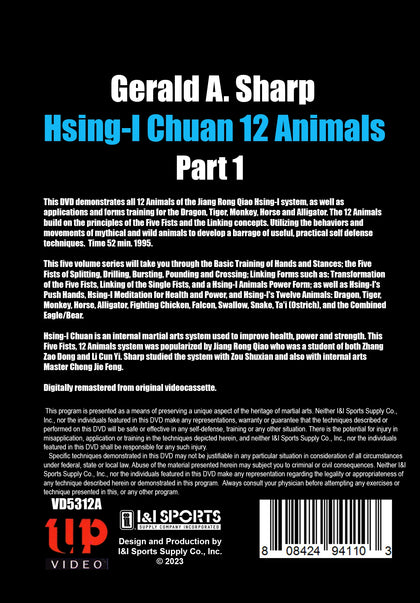 2 DVD SET Hsing-I Chuan 12 Animals - Gerald A. Sharp