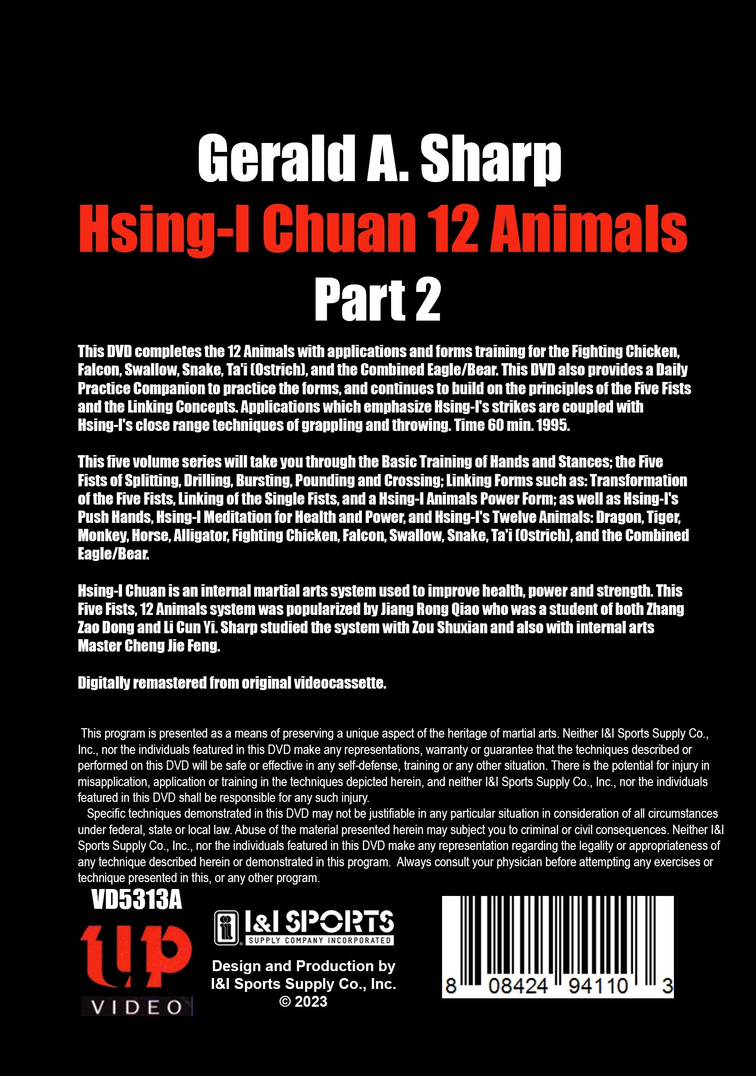 Hsing-I Chuan 12 Animals #2 Applications & Forms DVD Gerald A. Sharp