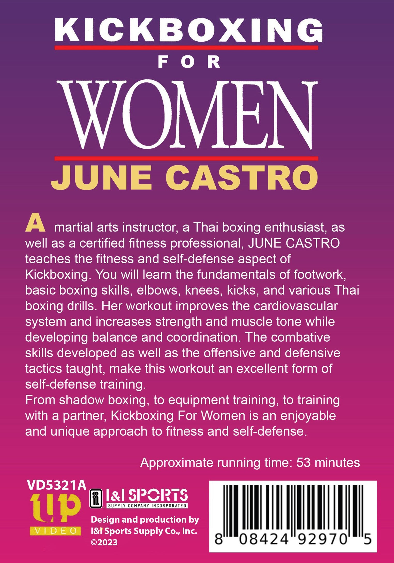 Kickboxing for Women DVD June Castro muay thai martial arts