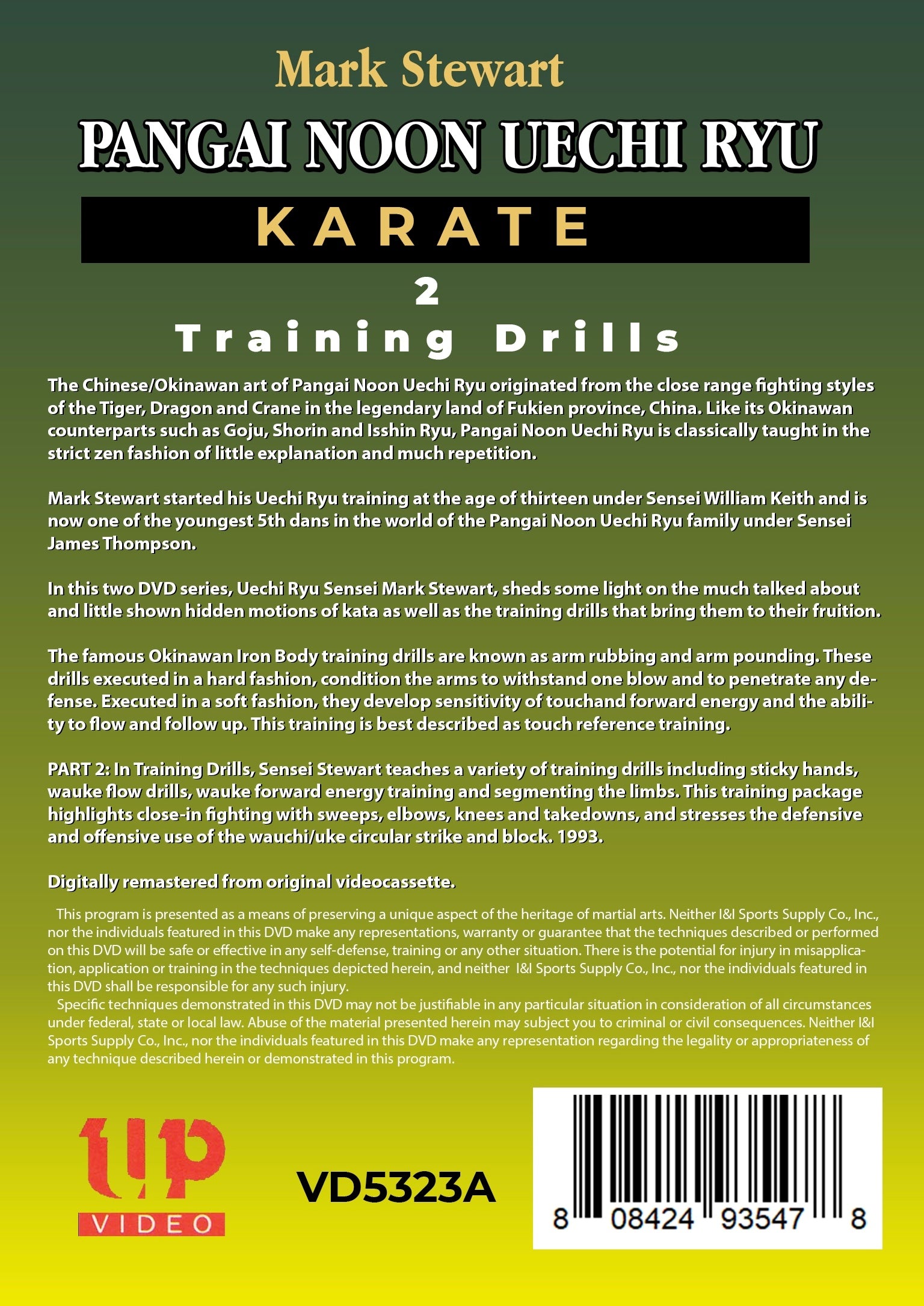 2 DVD Set Chinese Okinawan Pangai Noon Uechi Karate Kata Secrets Mark Stewart