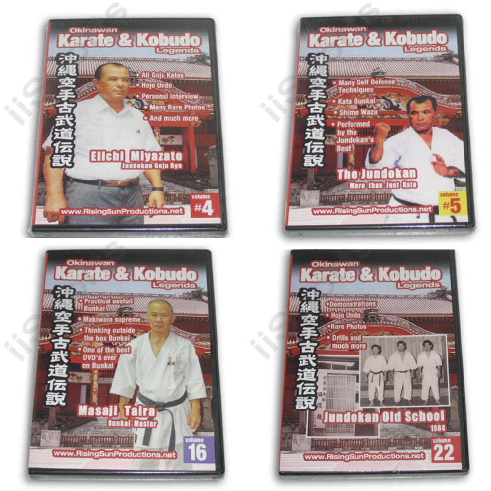 4 DVD Set Goju Ryu Karate Jundokan Eiichi Miyazato