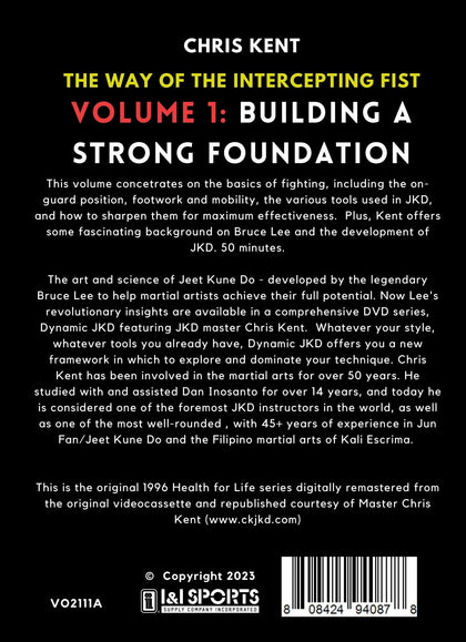 Dynamic Jeet Kune Do #1 Building a Strong Foundation DVD Chris Kent