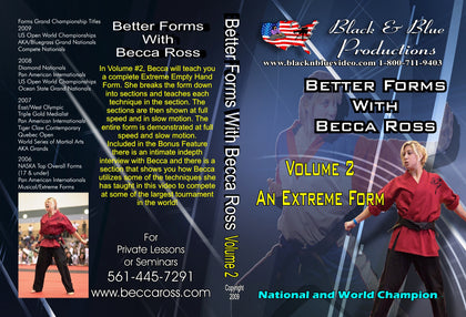 Better Tournament Karate Extreme Forms Kata #2 DVD National Champion Becca Ross