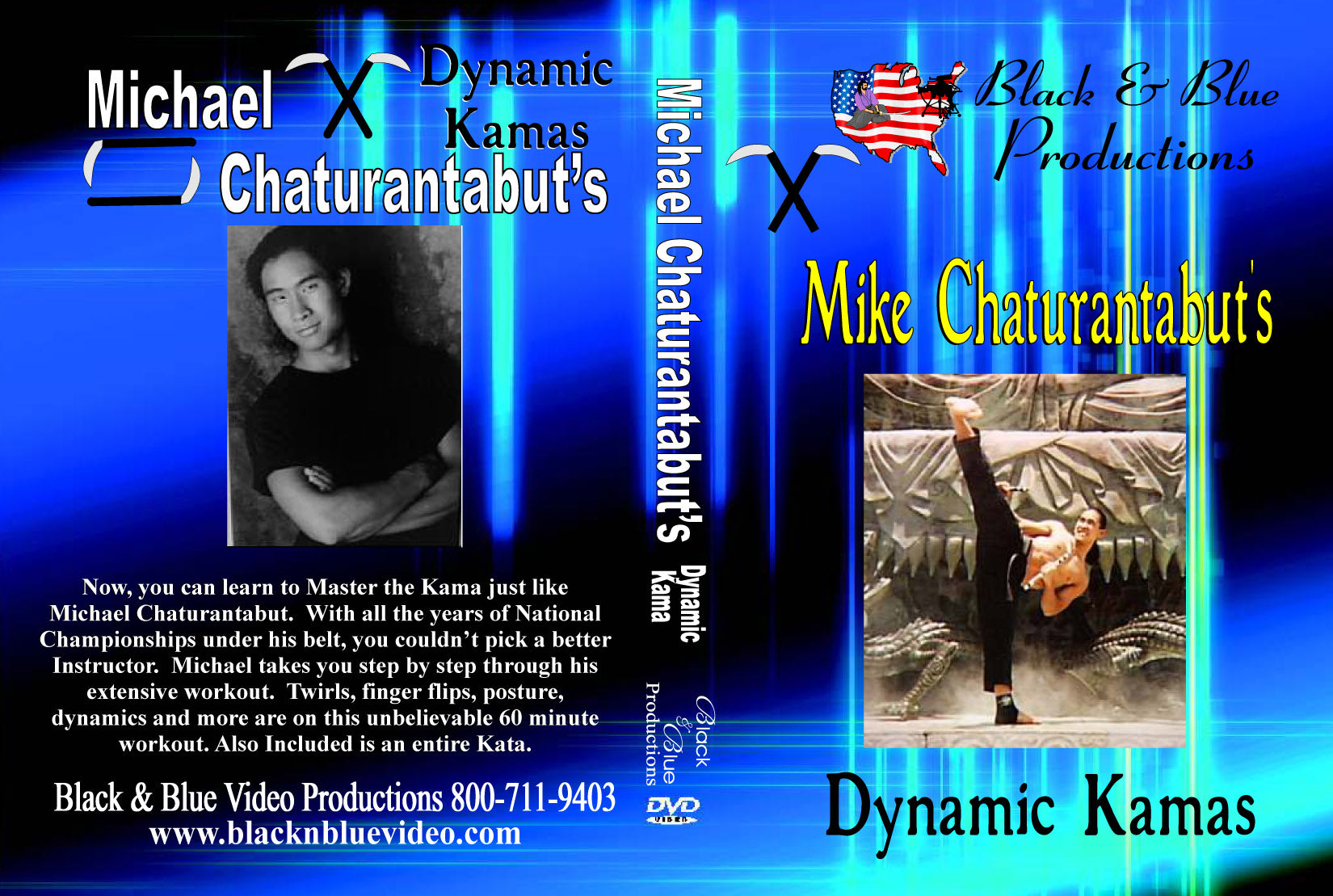 Tournament Karate Dynamic Kama Forms & Demos DVD Michael Chaturantabut