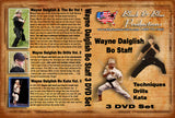 3 DVD Set Youth Tournament Karate Bo Staff Training Course - Wayne Dalglish
