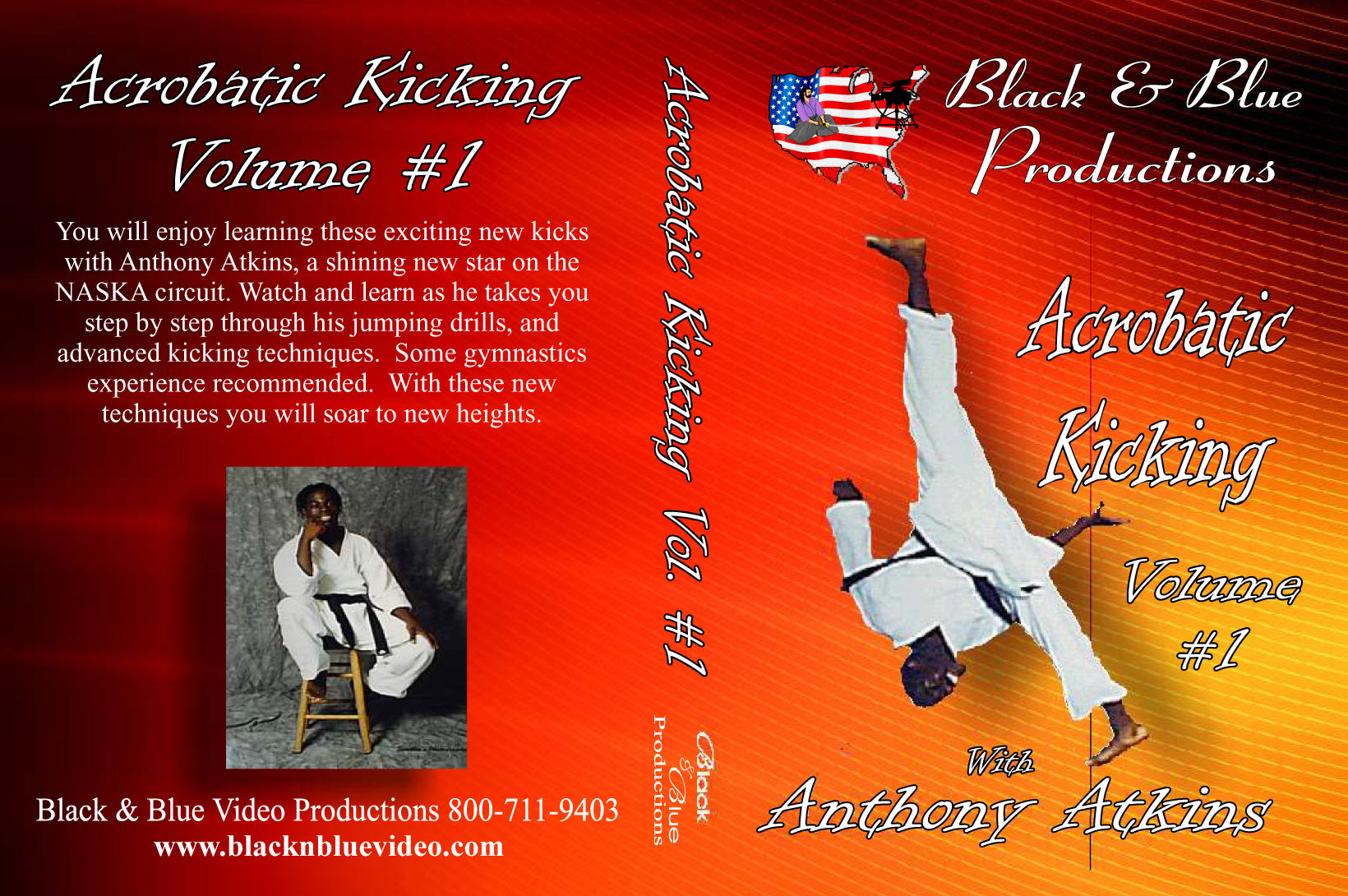 Tournament Demo Karate Acrobatic Kicking #1 DVD Anthony Atkins
