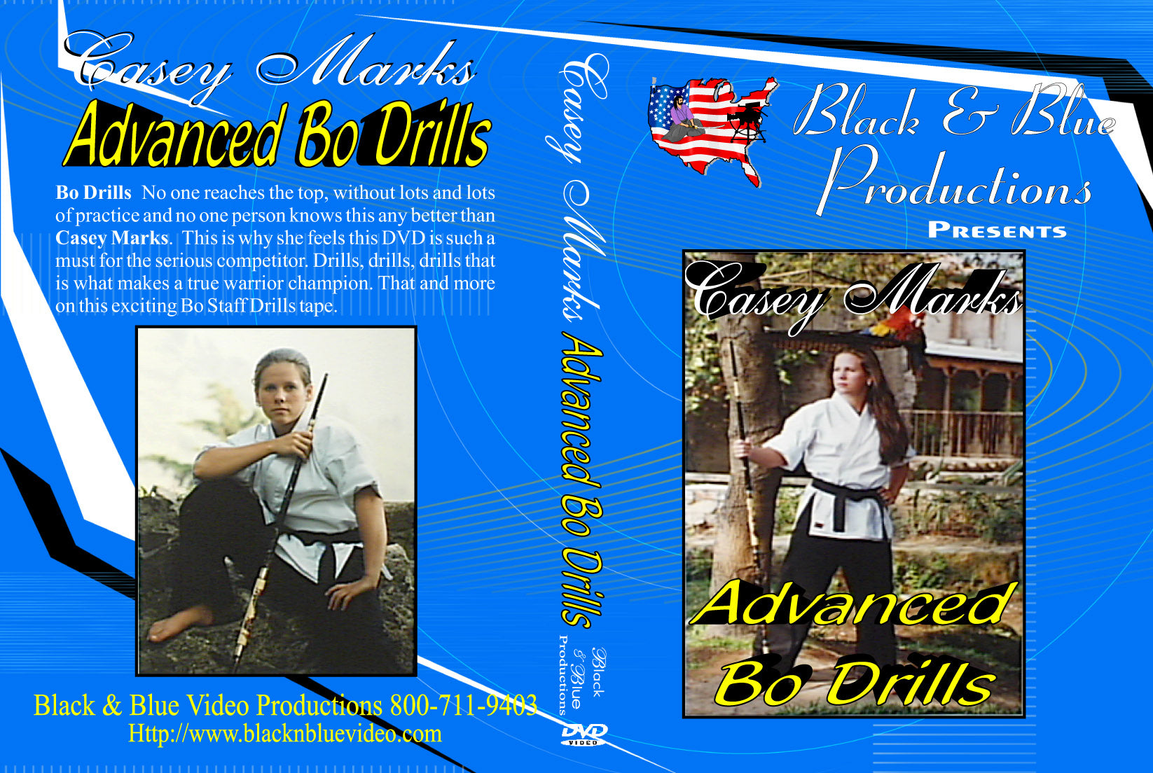 Tournament Karate Advanced Karate Bo Staff Drills for Speed Power Control Timing DVD Casey Marks