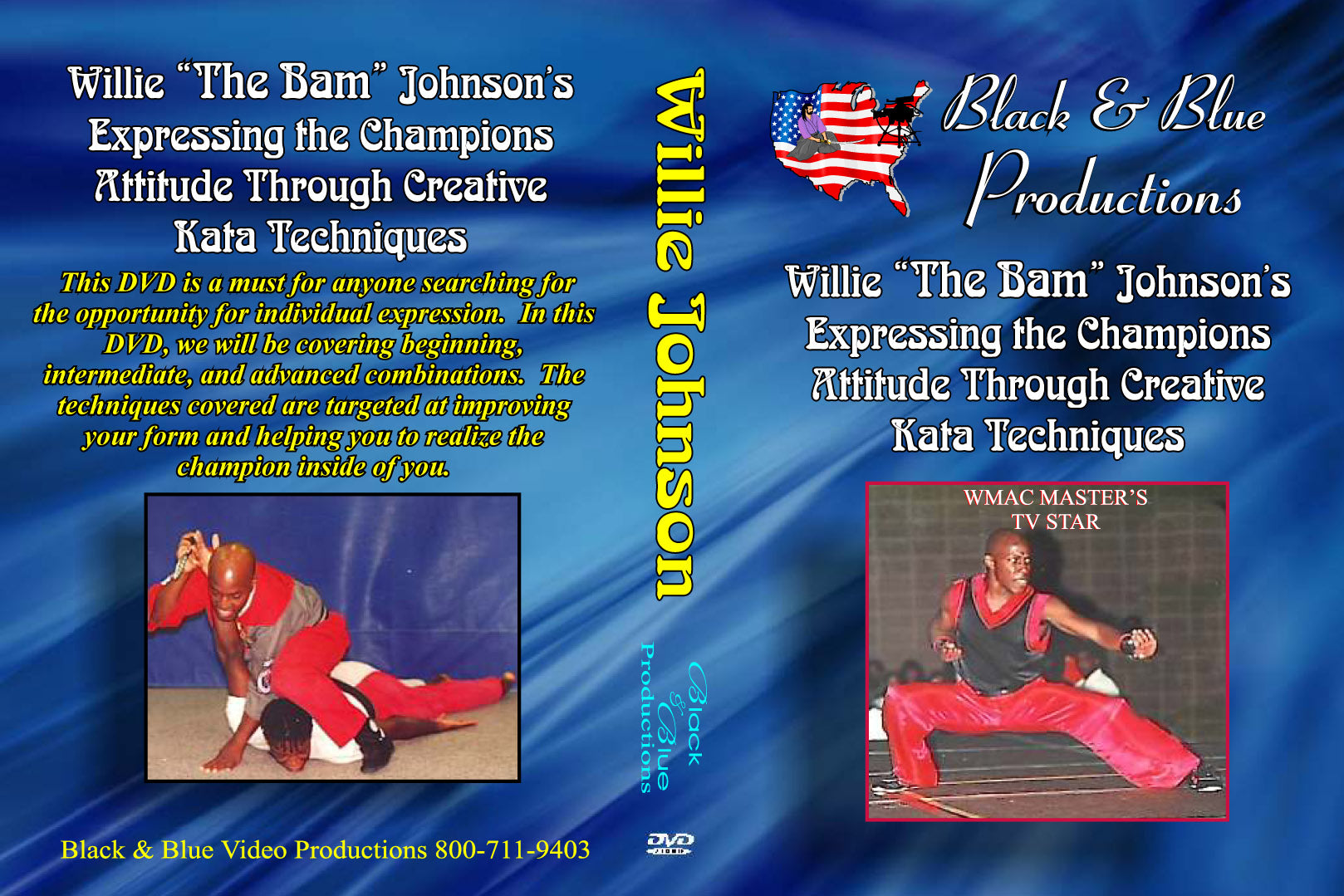 Tournament Karate Creative Kata Combo Techniques DVD Willie 'The Bam' Johnson