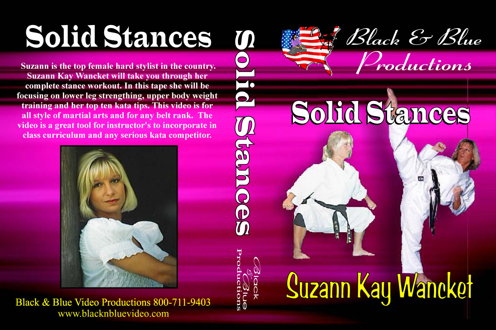 Tournament Karate Solid Stances for Kata Forms Kumite DVD Suzanne Kay Wancket