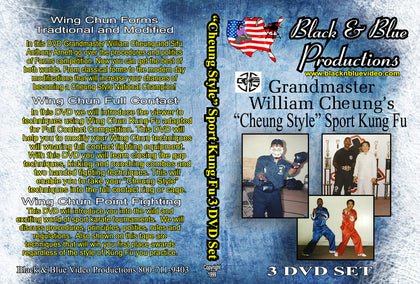 3 DVD Set William Cheung Wing Chun Style Tournament & Full Contact Anthony Arnett