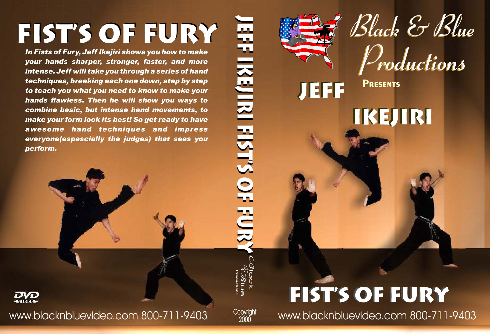 Tournament Karate Fists of Fury Hand Techniques DVD Jeff Ikejiri