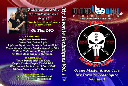 Favorite Arnis Techniques #1 Single & Double Stick, Weapons DVD Bruce Chiu escrima kali