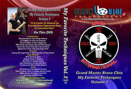 Favorite Arnis Techniques #2 Stick, Empty Hand, Takedowns DVD Bruce Chiu escrima kali